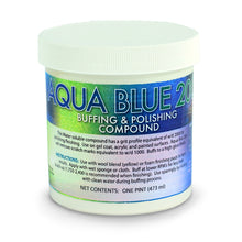 Pint of water soluble Aqua Blue 200 buffing and polishing compound for polishing/finishing. Achieves a high gloss finish.